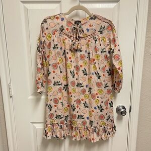 Velveteen Citrus Multi Longsleeve Dress